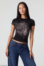 Graphic Fitted T-Shirt