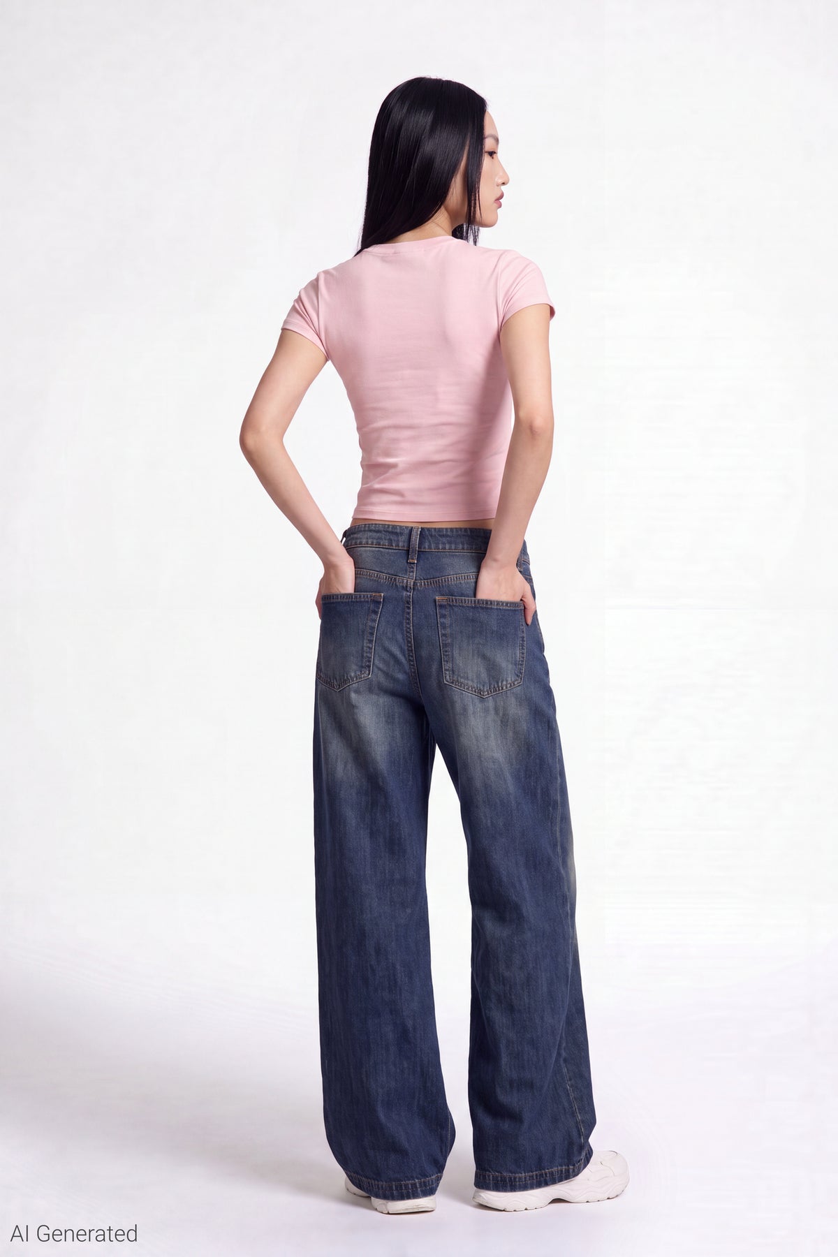 Alt View 3. Graphic Baby Tee - Pink