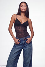 Lace V-Neck Bodysuit