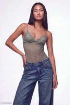 Lace V-Neck Bodysuit