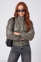 Faux Leather Jacket