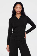 Contrast Trim Hoodie