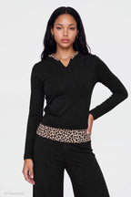 Contrast Trim Hoodie