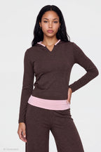 Contrast Trim Hoodie