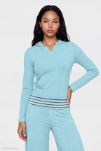 Contrast Trim Hoodie