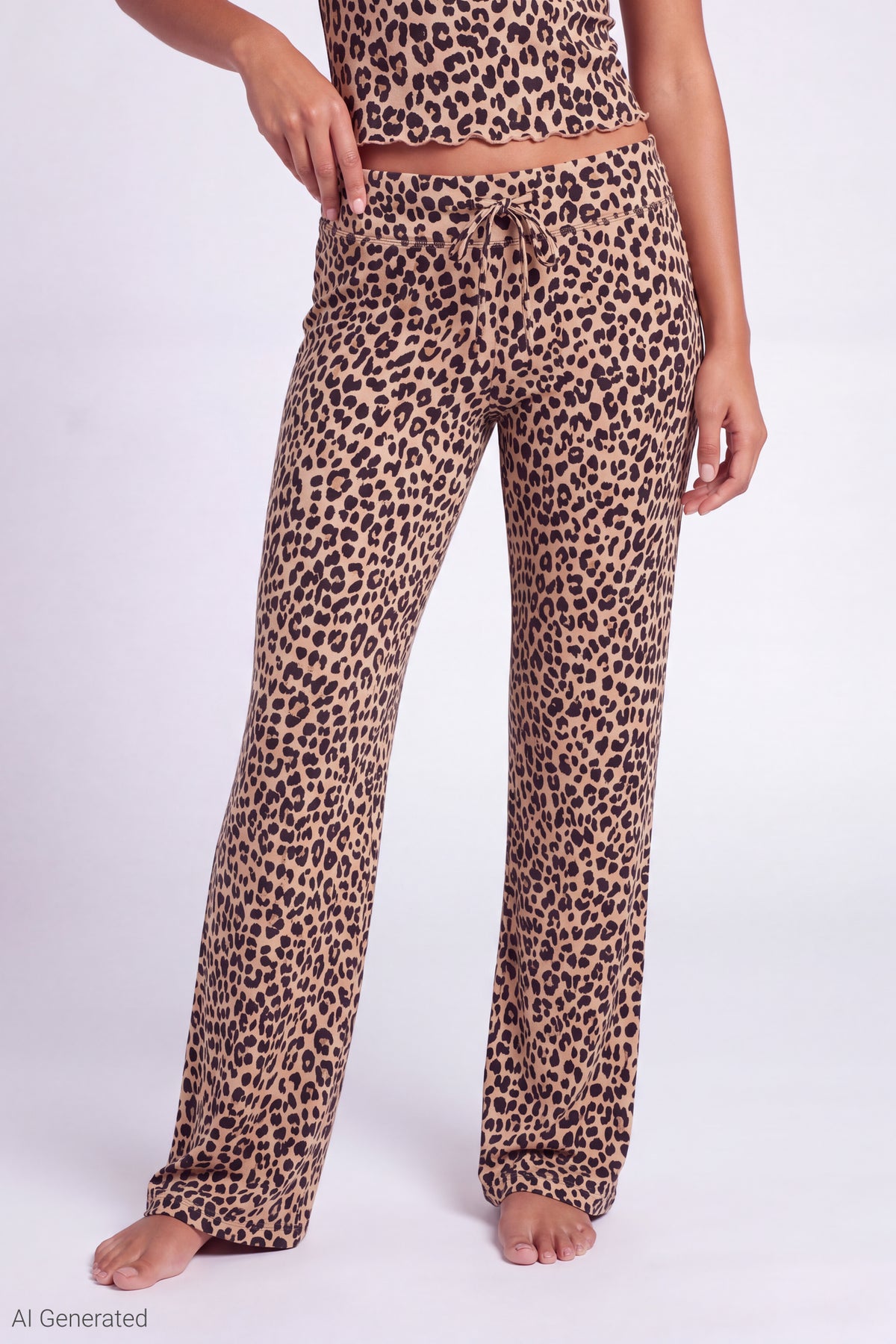 Alt View 3. Lounge Pant - Leopard