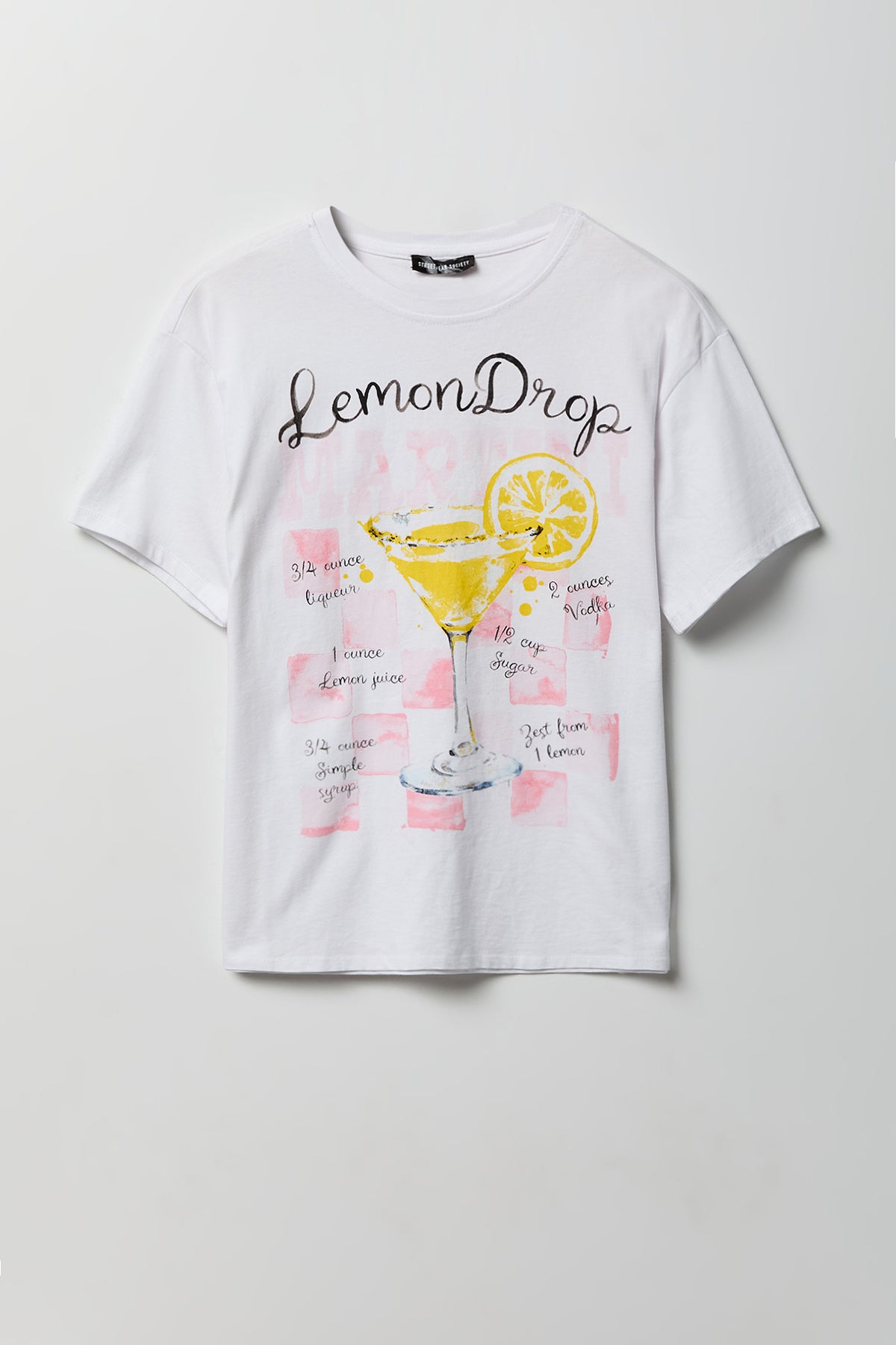 Alt View 2. Cocktail Graphic Boyfriend T-Shirt - White