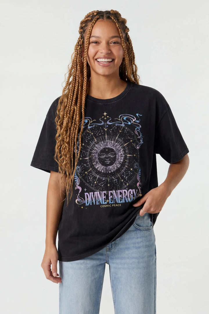 Washed Graphic Boyfriend T-Shirt