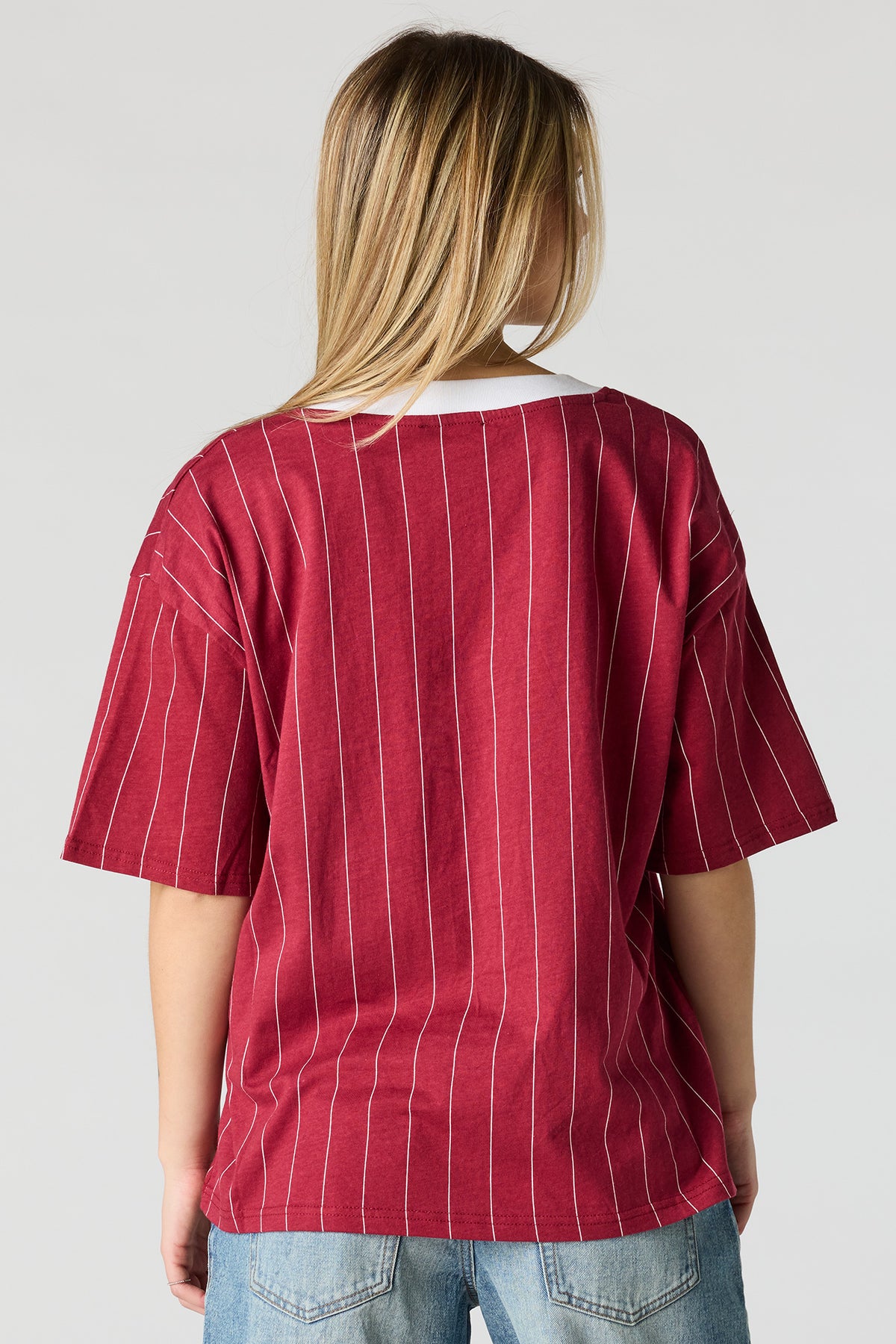 Alt View 2. Jersey Graphic T-Shirt - Red