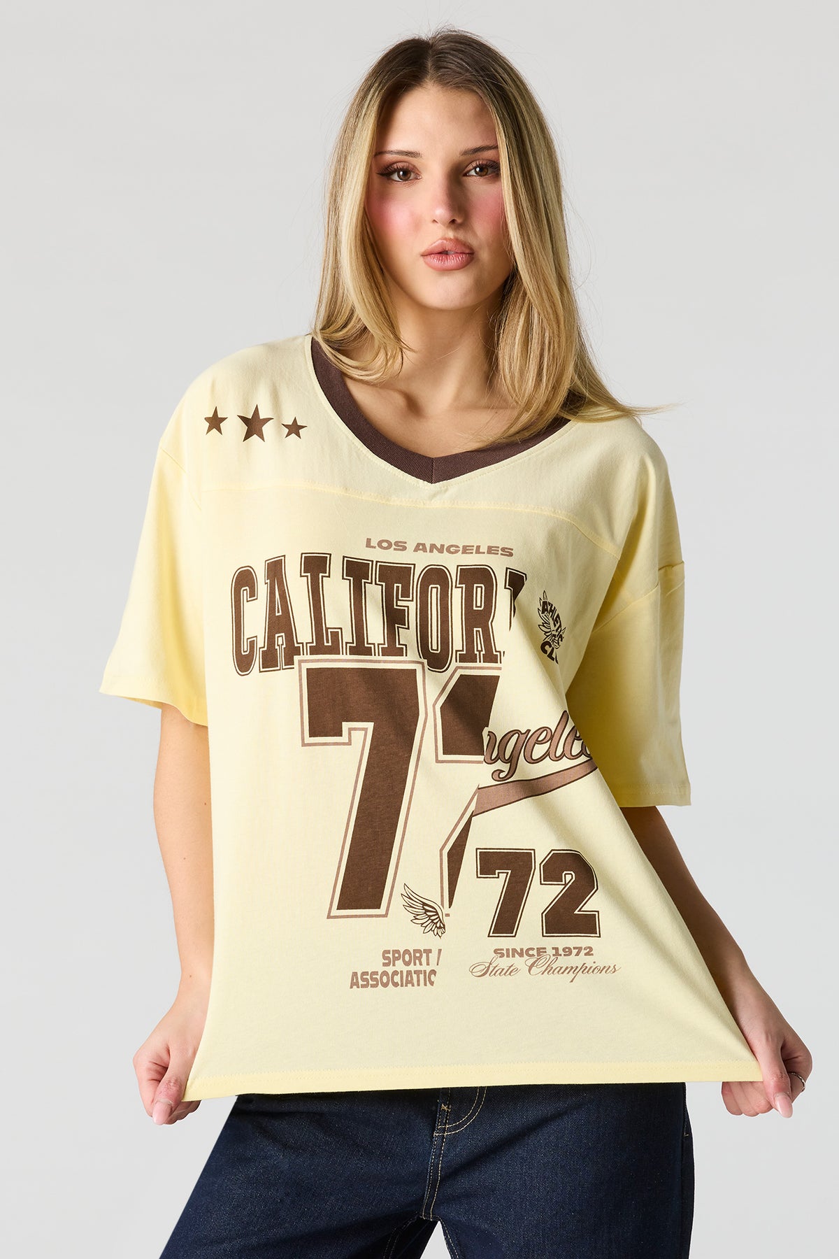 Jersey Graphic T-Shirt - Yellow