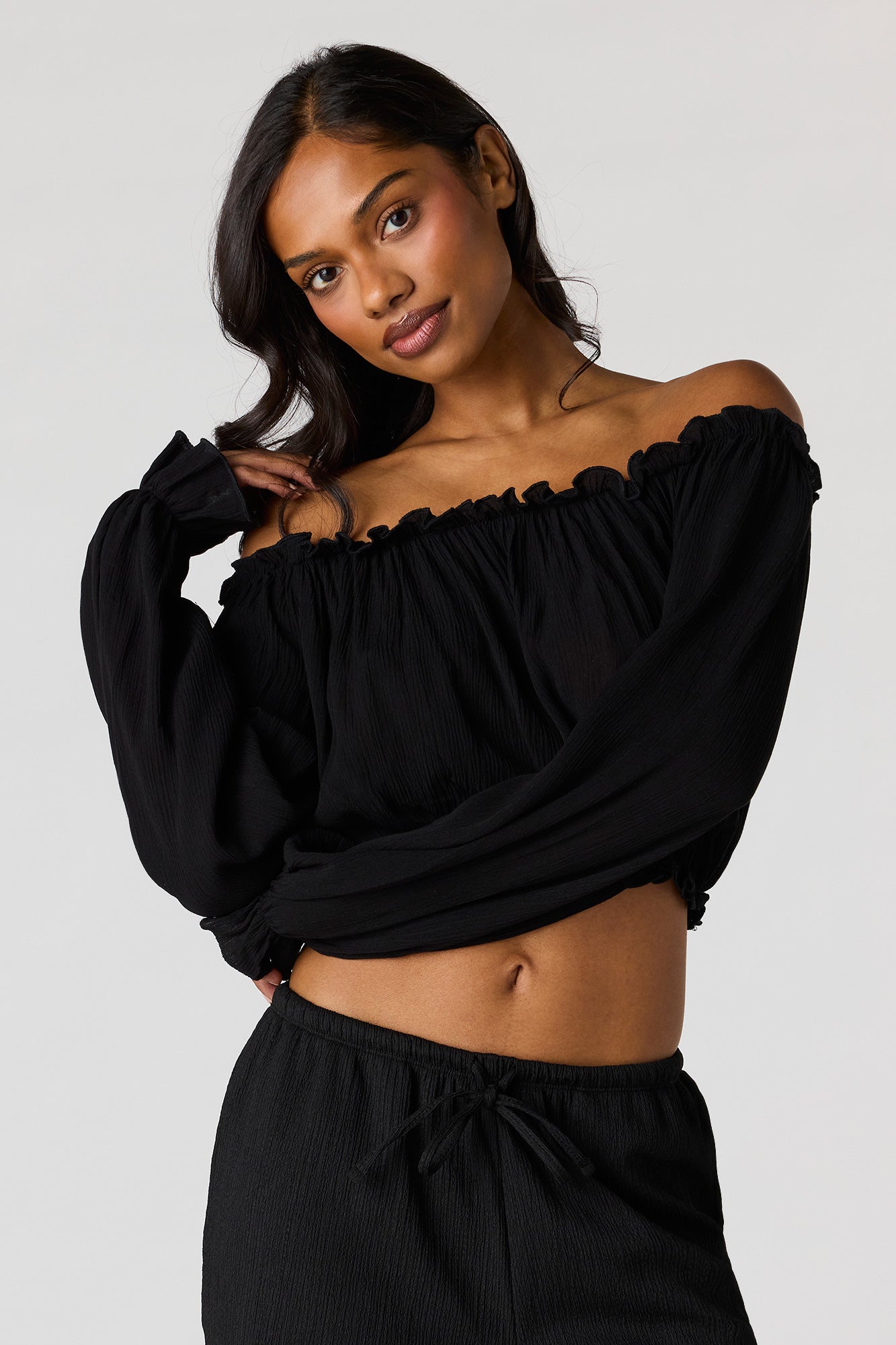 charlotte russe black off the shoulder dress Charlotte Russe Off the Shoulder Dress