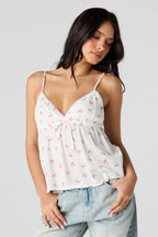 Printed Babydoll Tank