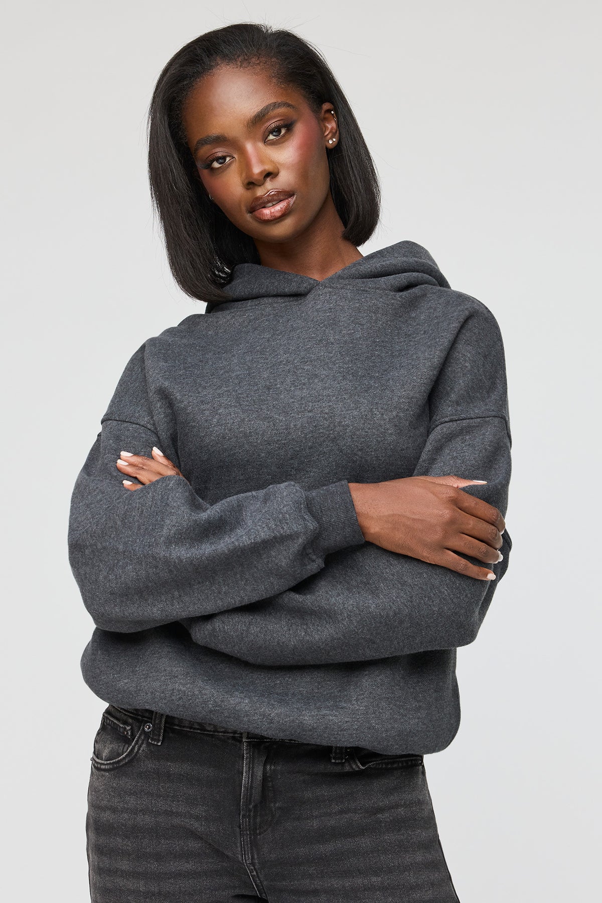 Luxe Fleece Favourite Hoodie - Charcoal