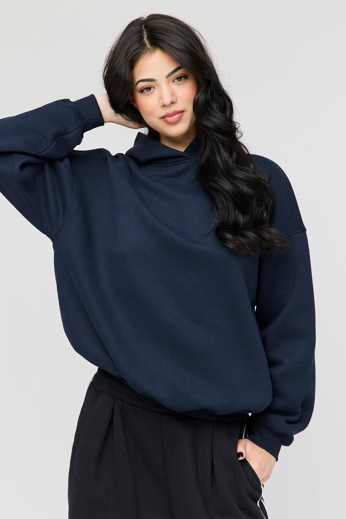 Luxe Fleece Favourite Hoodie - Dark Blue