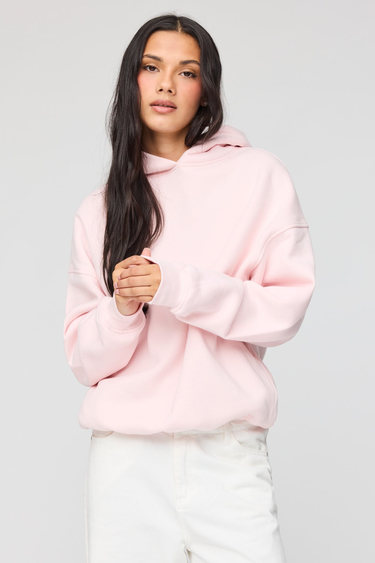 Luxe Fleece Favourite Hoodie - Light Pink