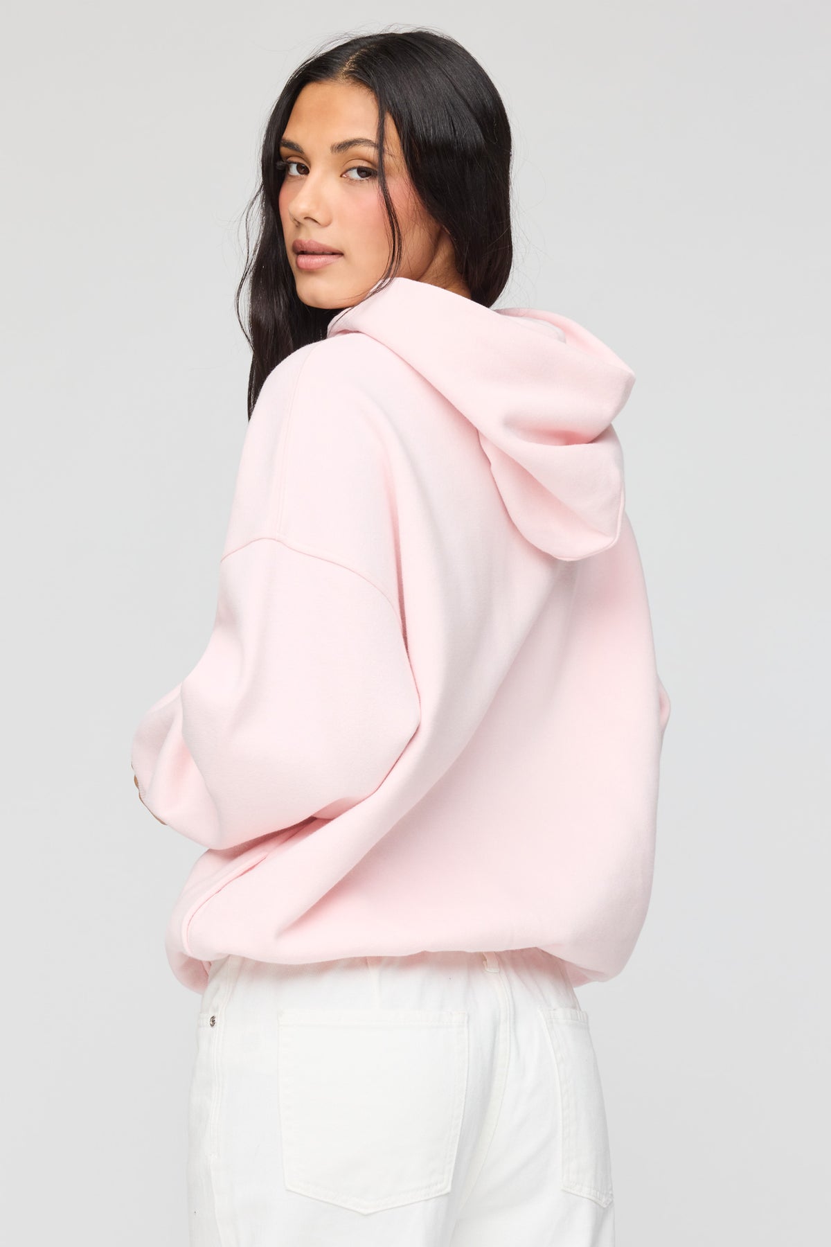 Alt View 2. Luxe Fleece Favourite Hoodie - Light Pink
