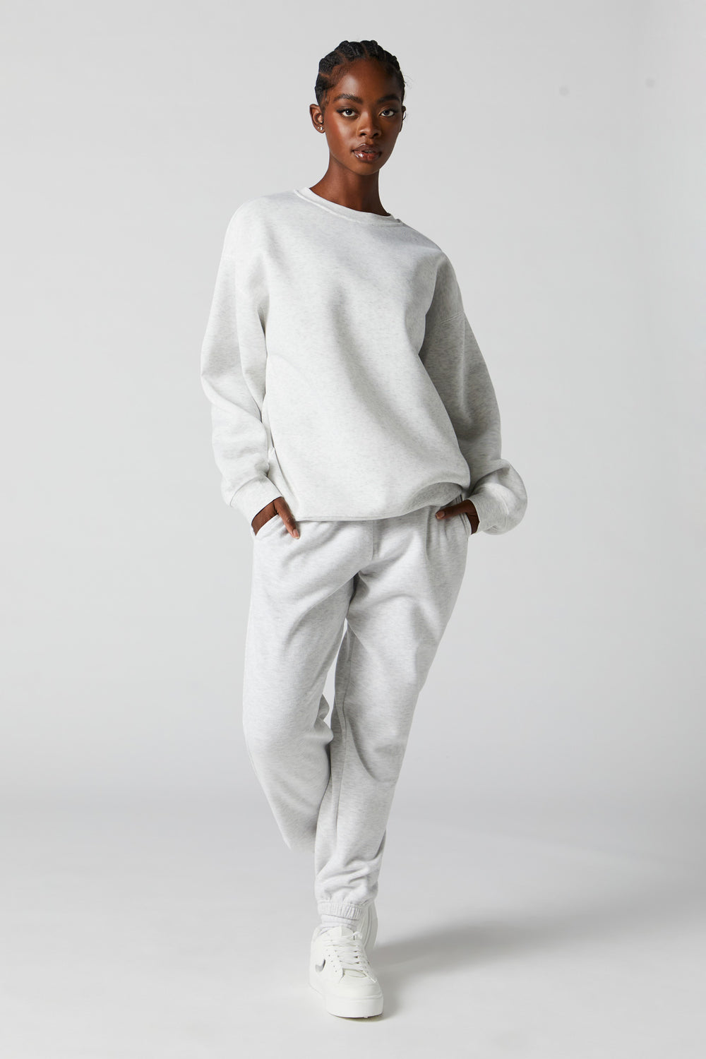 Oversized Fleece Crewneck Sweatshirt Oversized Fleece Crewneck Sweatshirt 12