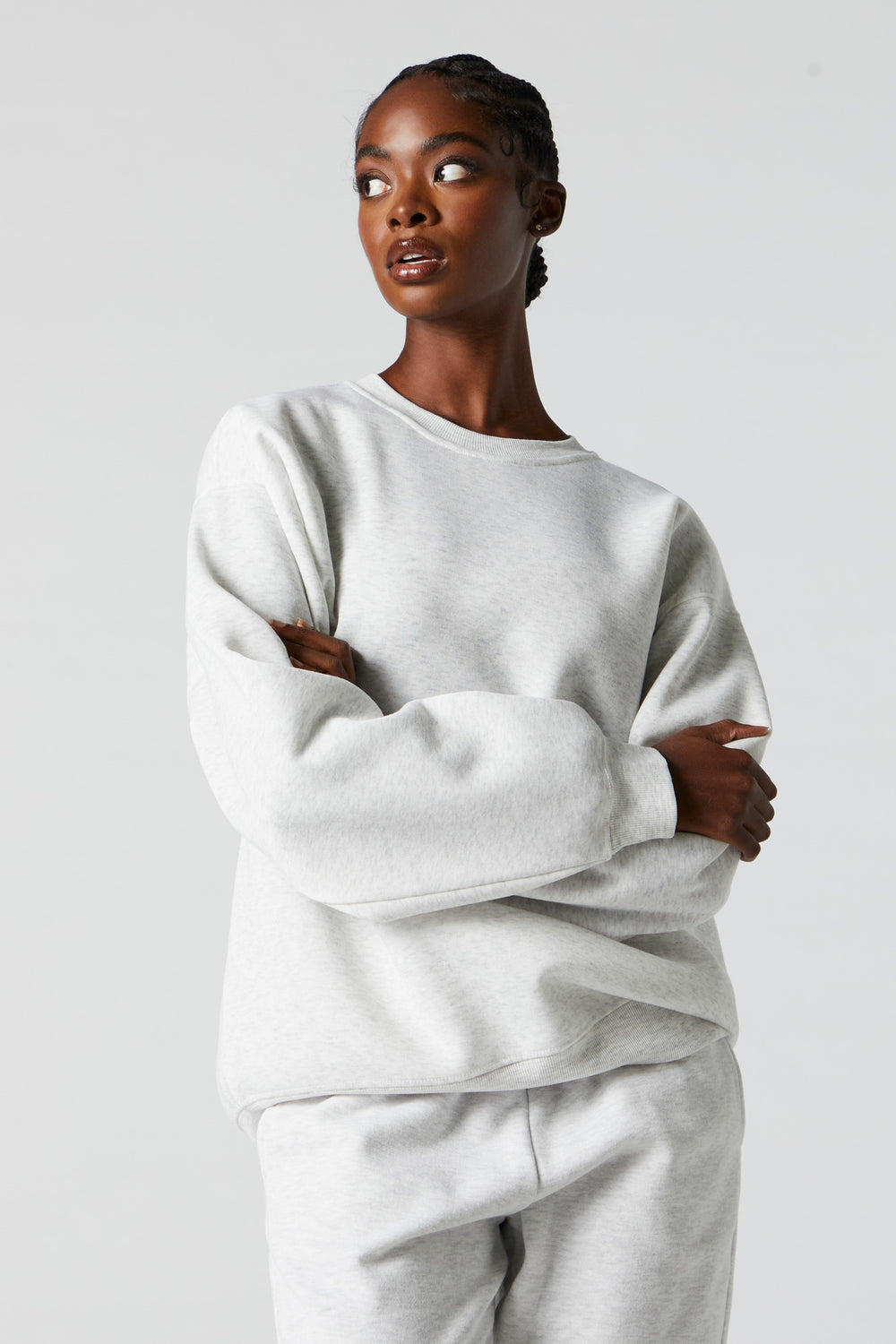 Oversized Fleece Crewneck Sweatshirt Oversized Fleece Crewneck Sweatshirt 10