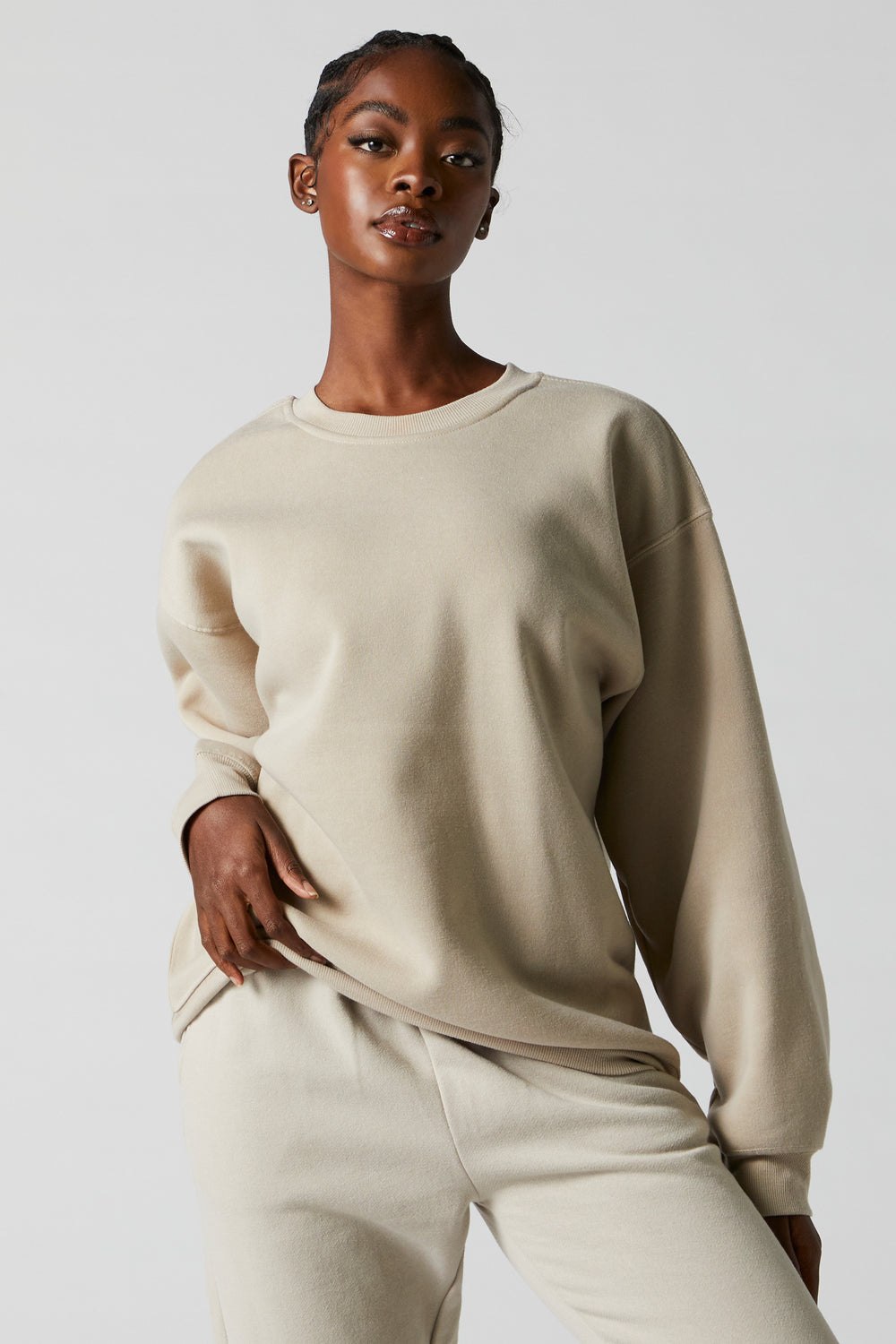 Oversized Fleece Crewneck Sweatshirt Oversized Fleece Crewneck Sweatshirt 13
