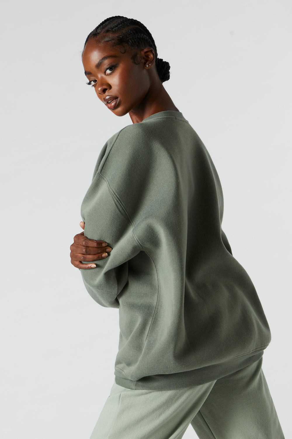 Oversized Fleece Crewneck Sweatshirt Oversized Fleece Crewneck Sweatshirt 20