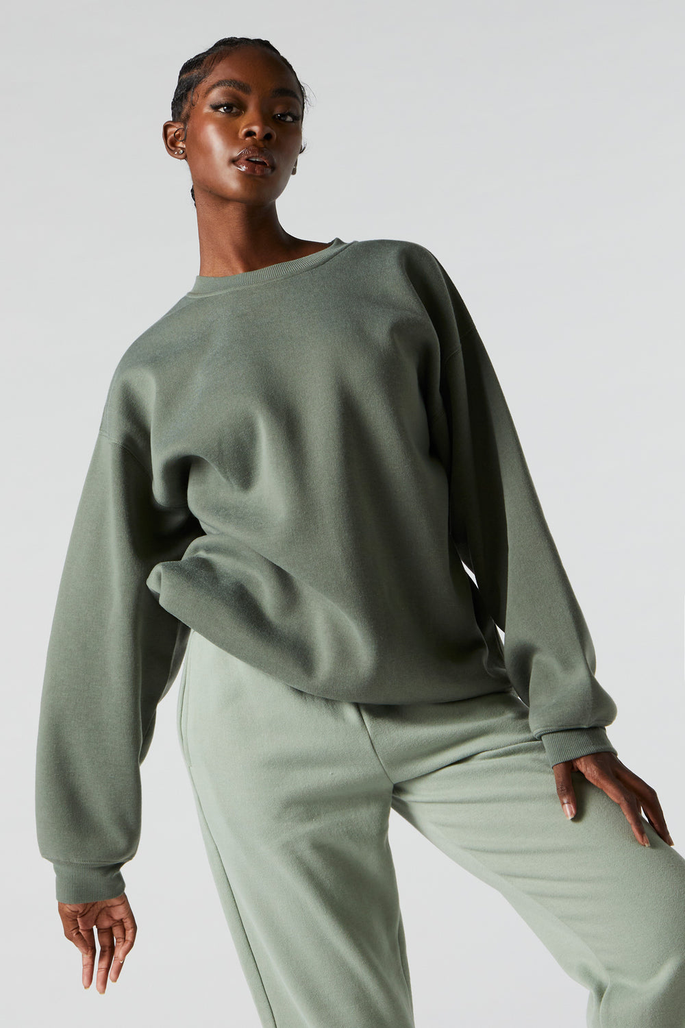 Oversized Fleece Crewneck Sweatshirt Oversized Fleece Crewneck Sweatshirt 19
