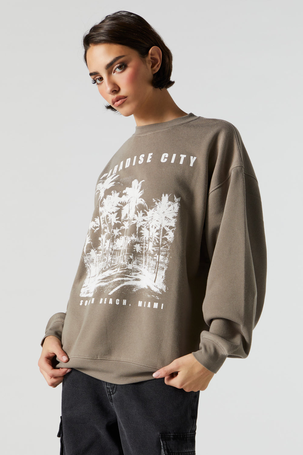 Paradise City Graphic Fleece Sweatshirt Paradise City Graphic Fleece Sweatshirt 1