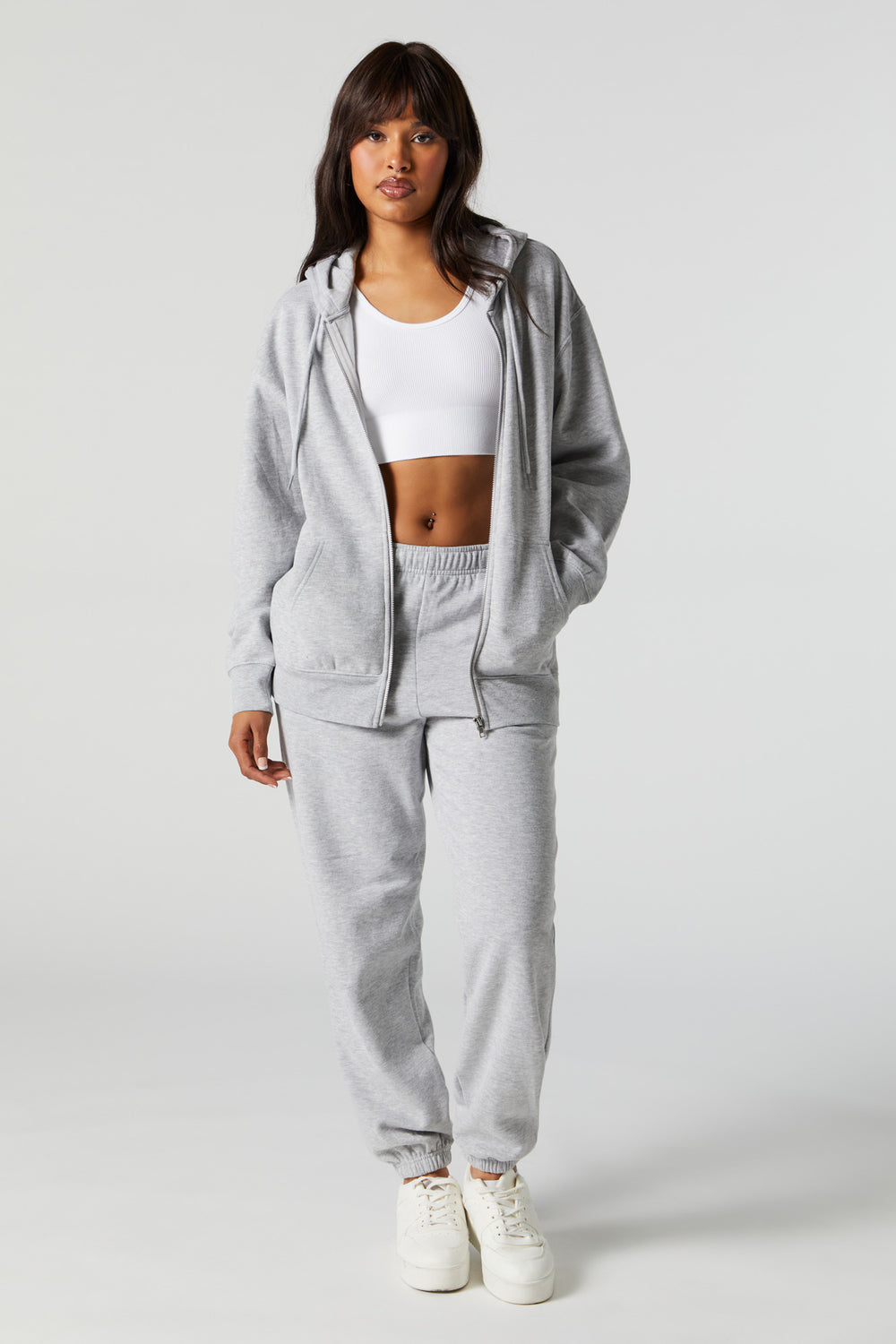 Oversized Fleece Zip-Up Hoodie Oversized Fleece Zip-Up Hoodie 10