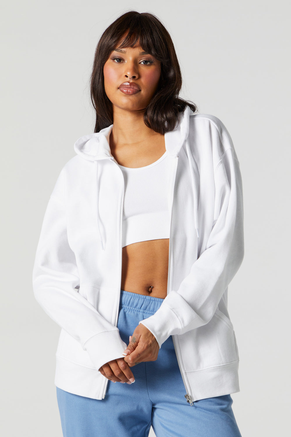 Oversized Fleece Zip-Up Hoodie Oversized Fleece Zip-Up Hoodie 14