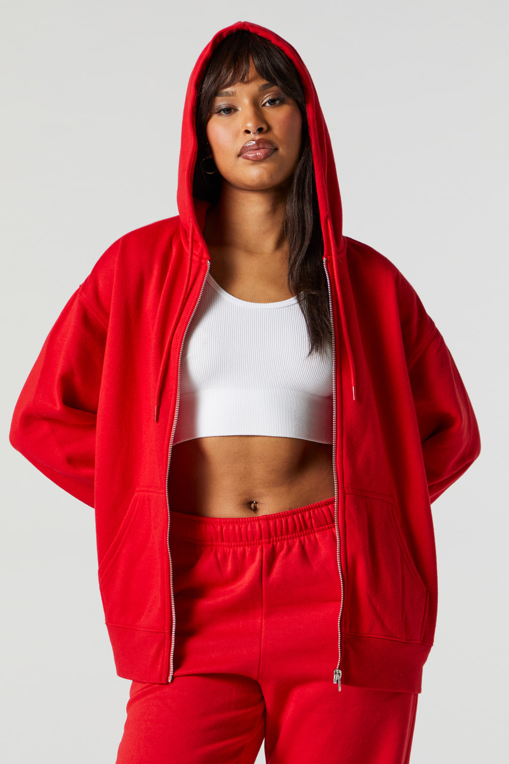 Oversized Fleece Zip-Up Hoodie Oversized Fleece Zip-Up Hoodie 20