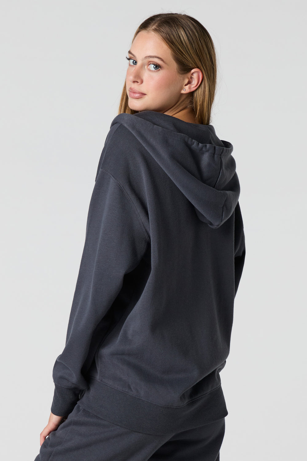 Oversized Zip-Up Fleece Hoodie Oversized Zip-Up Fleece Hoodie 8