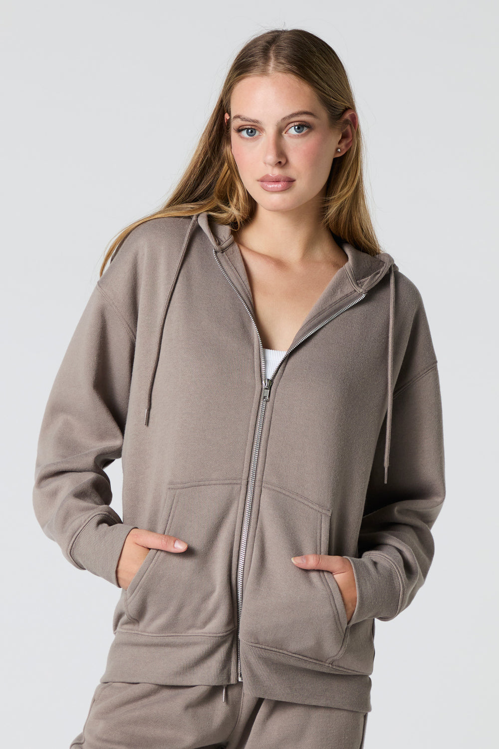 Oversized Zip-Up Fleece Hoodie Oversized Zip-Up Fleece Hoodie 19