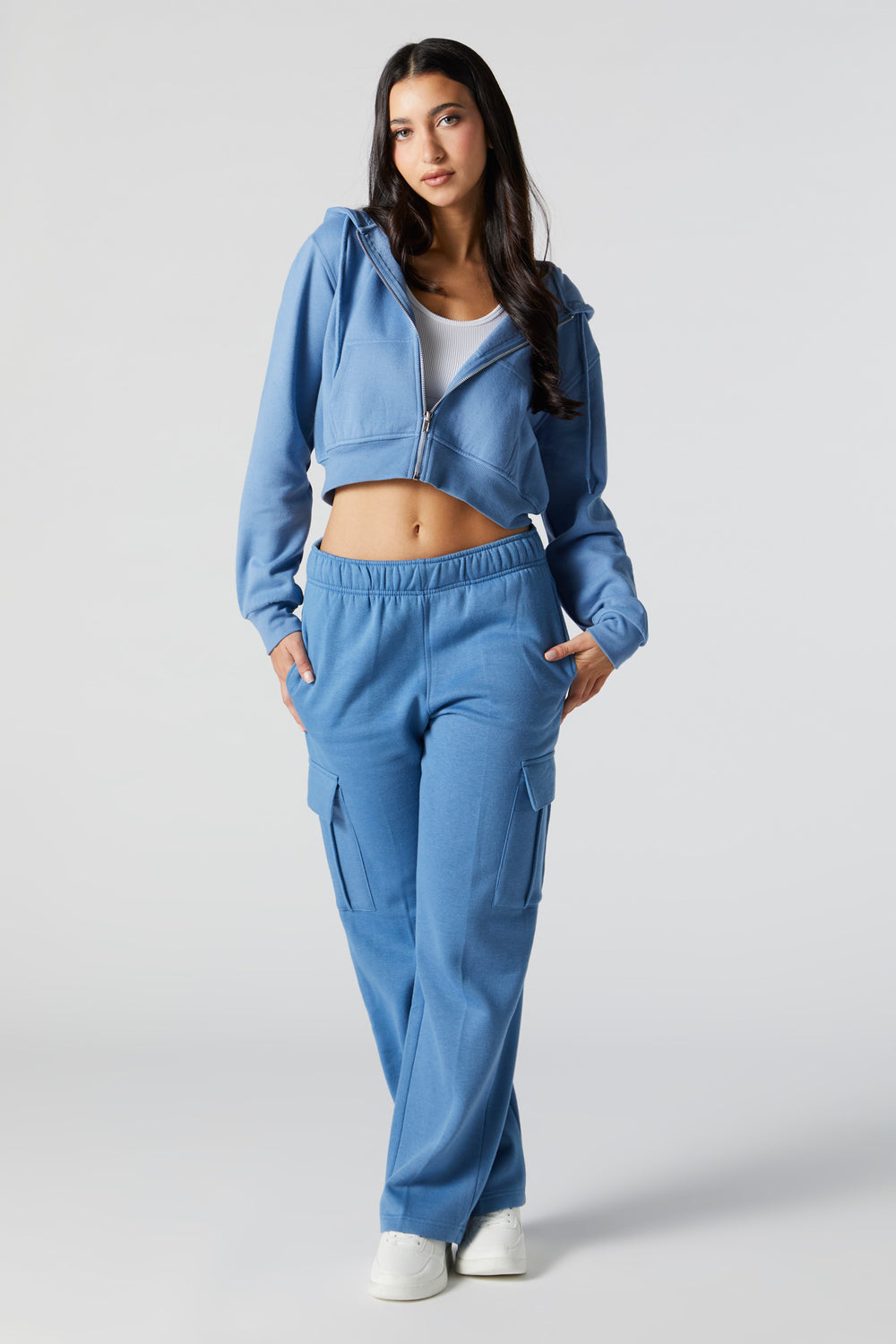 Fleece Zip-Up Cropped Hoodie Fleece Zip-Up Cropped Hoodie 3
