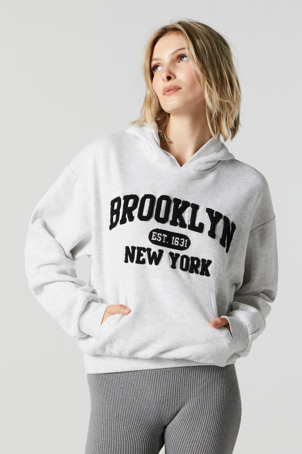Brooklyn Chenille Embroidered Fleece Hoodie Brooklyn Chenille Embroidered Fleece Hoodie 1