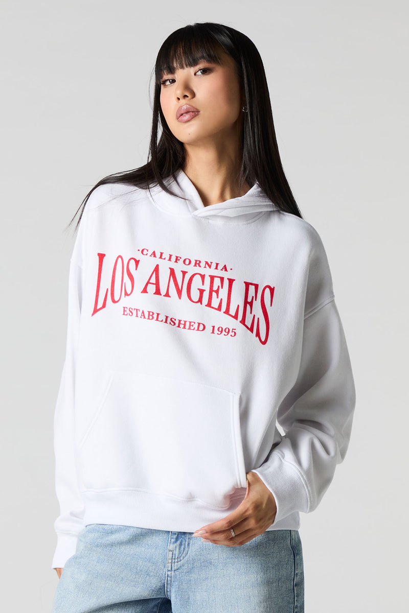 Oversized Graphic Fleece Hoodie