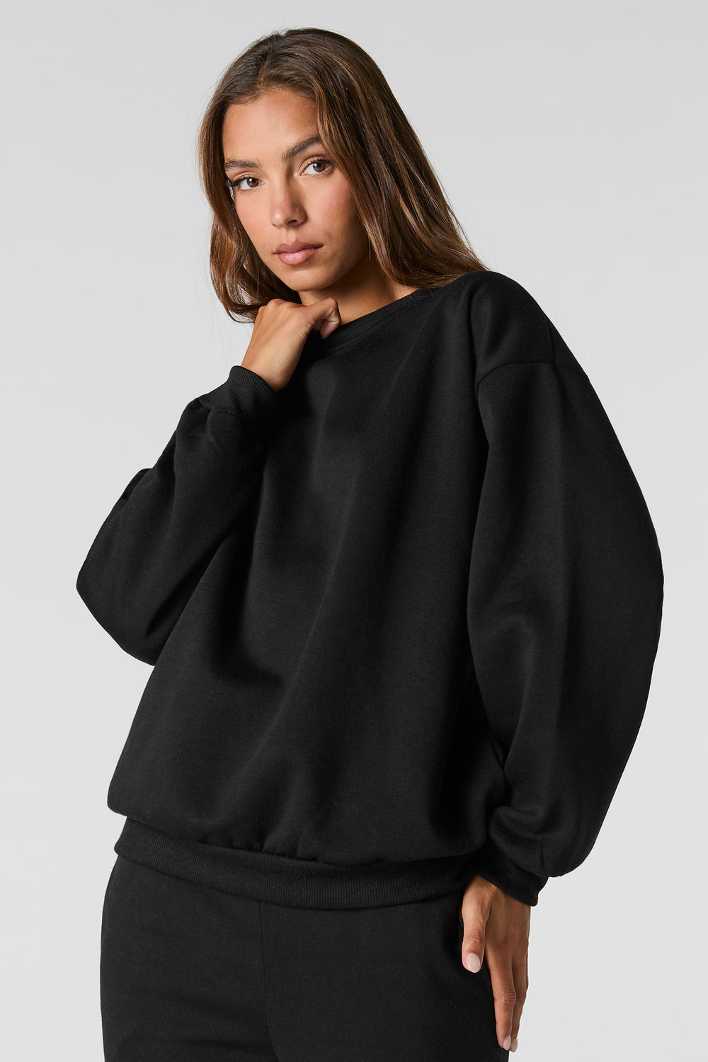 Oversized Fleece Sweatshirt Oversized Fleece Sweatshirt 5