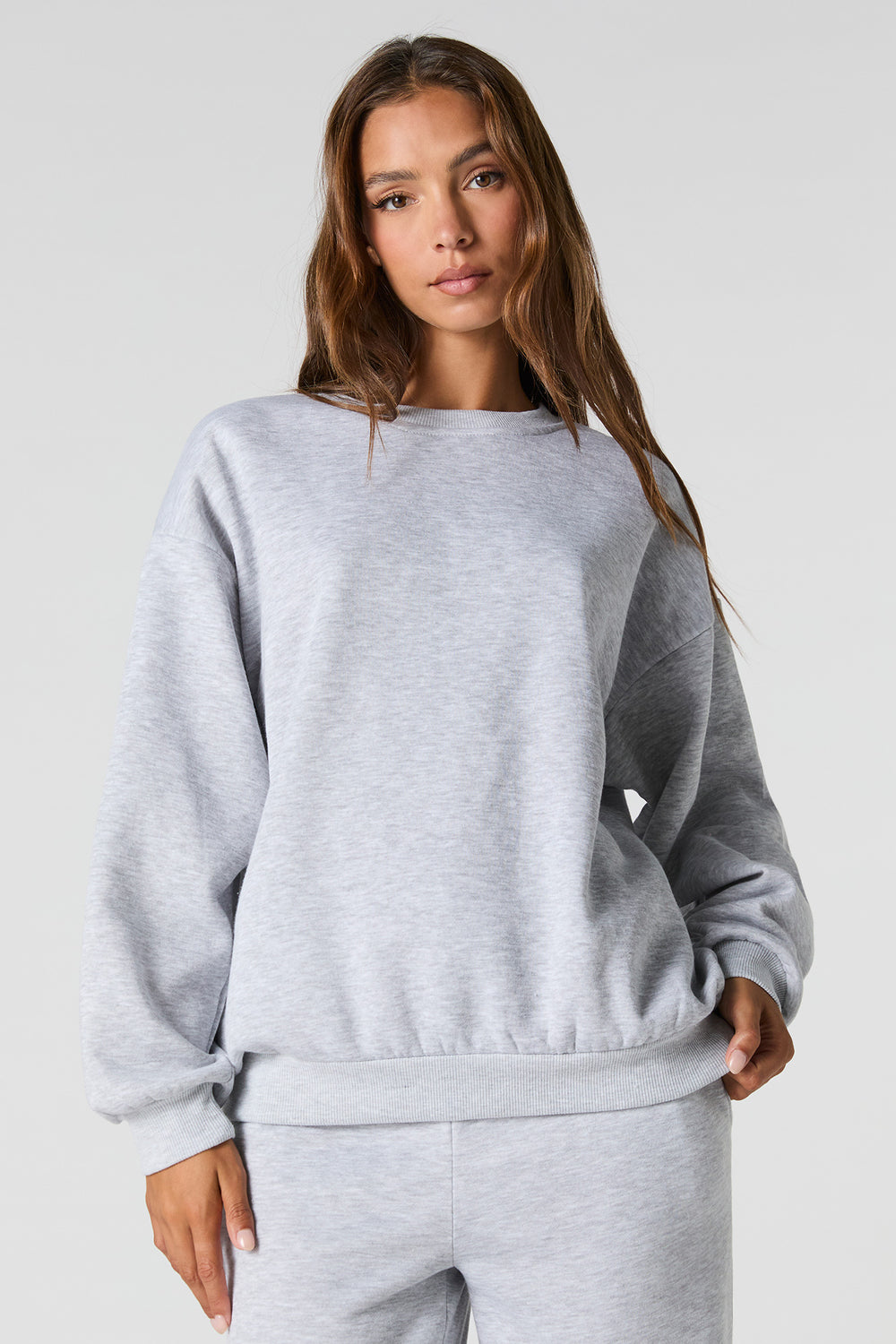 Oversized Fleece Sweatshirt Oversized Fleece Sweatshirt 8