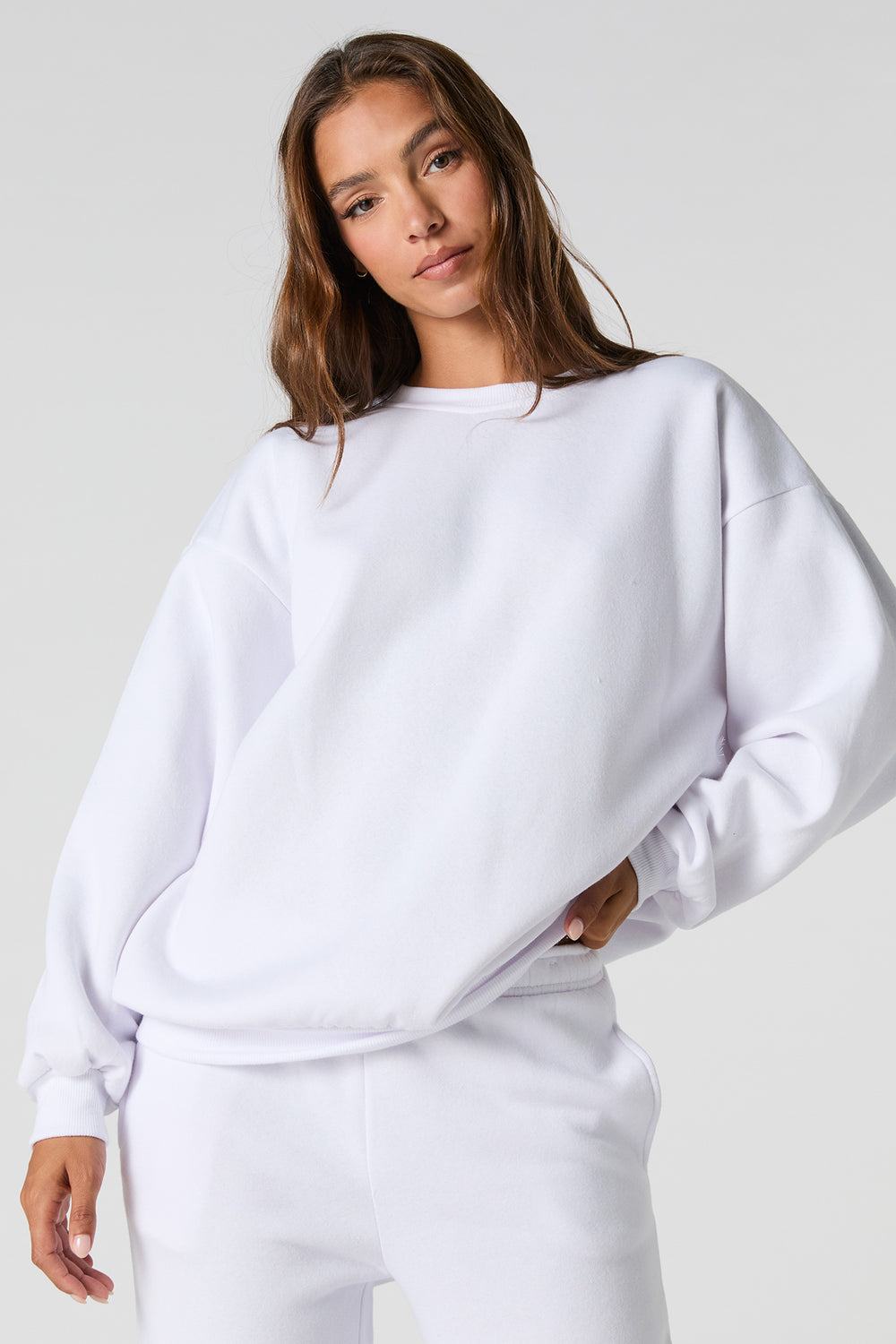 Oversized Fleece Sweatshirt Oversized Fleece Sweatshirt 14