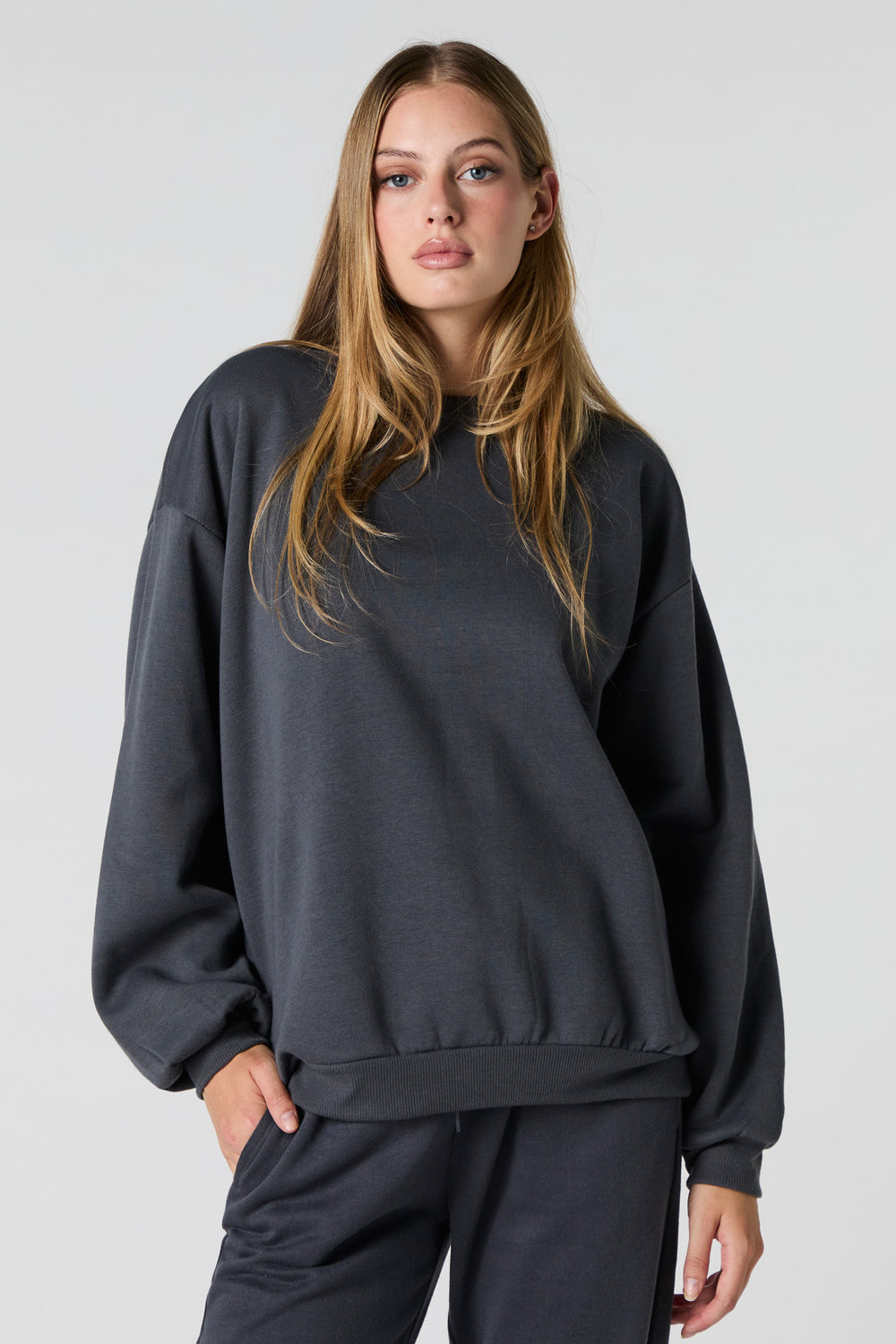 Oversized Fleece Sweatshirt Oversized Fleece Sweatshirt 7