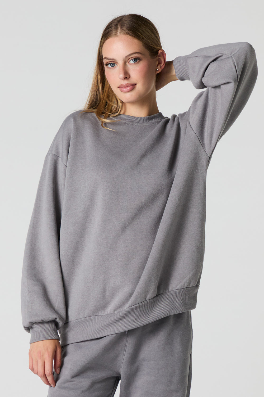 Oversized Fleece Sweatshirt Oversized Fleece Sweatshirt 13