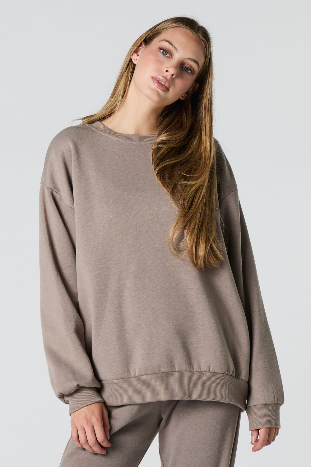 Oversized Fleece Sweatshirt Oversized Fleece Sweatshirt 19