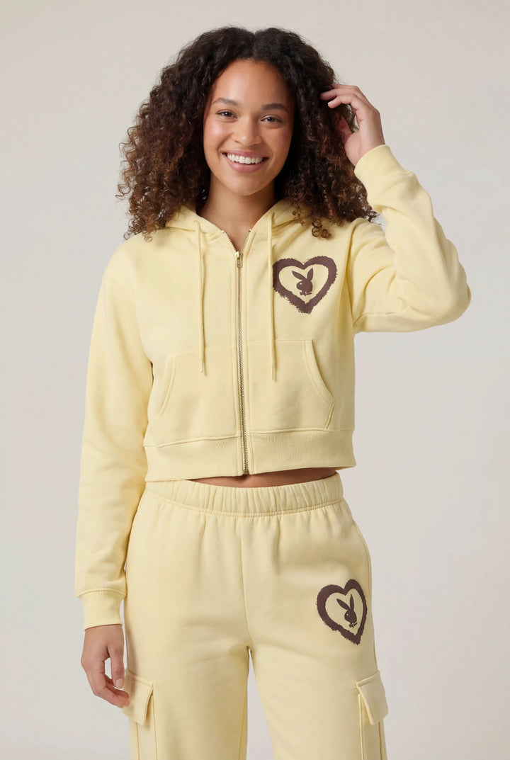 Playboy Fleece Zip-Up Hoodie