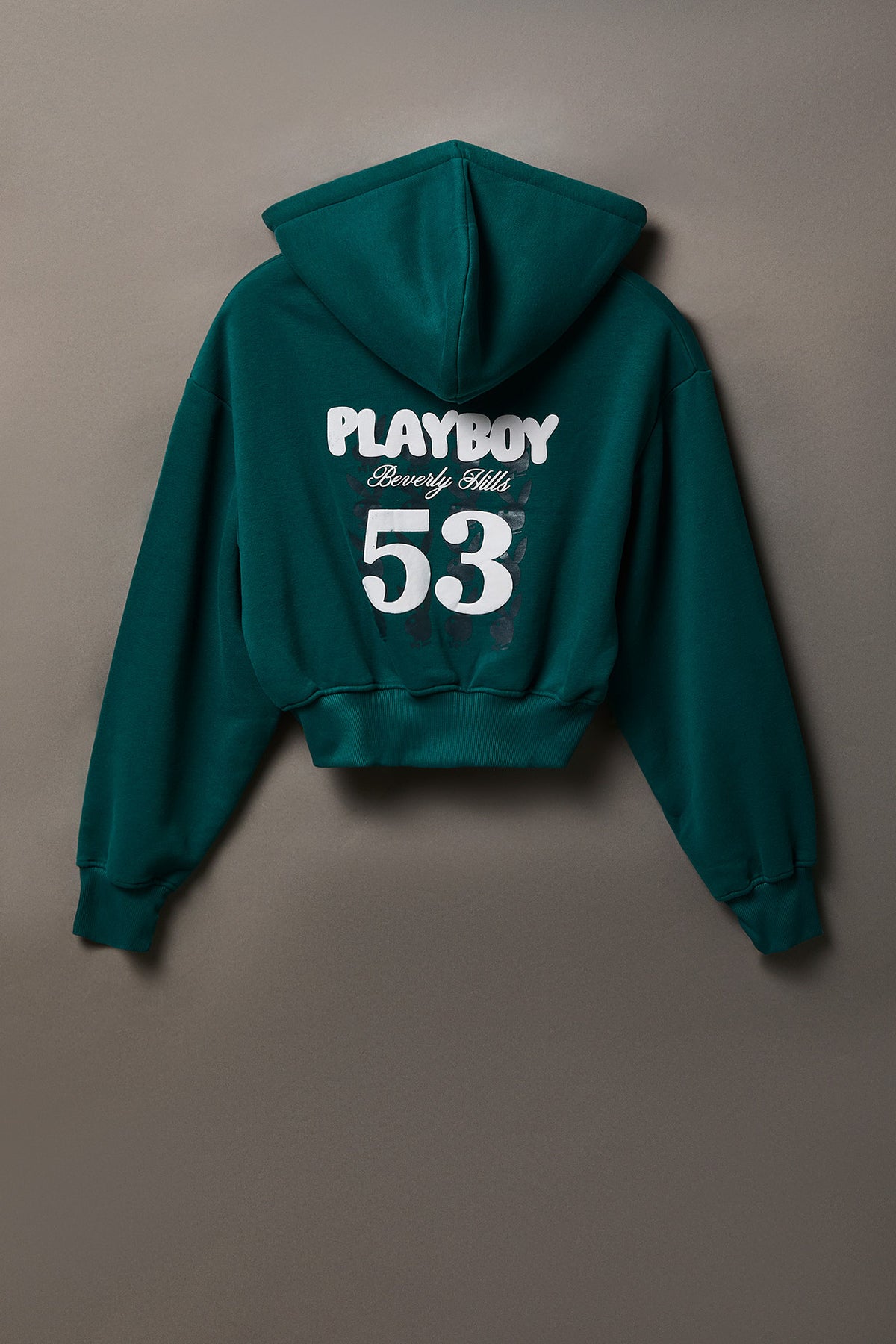 Alt View 4. Playboy Fleece Graphic Zip Hoodie - Green
