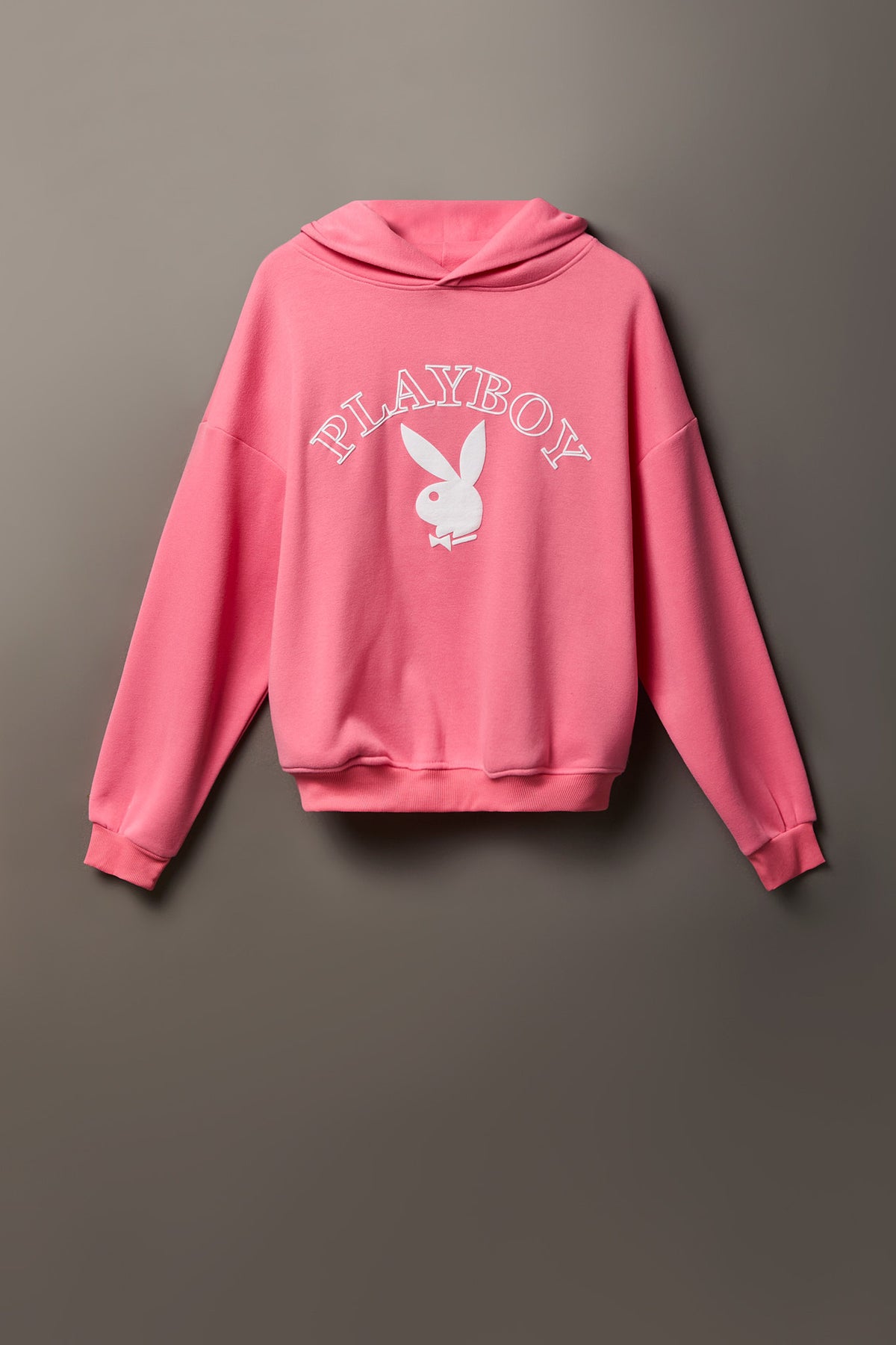 Alt View 4. Playboy Graphic Boxy Fleece Hoodie - Pink
