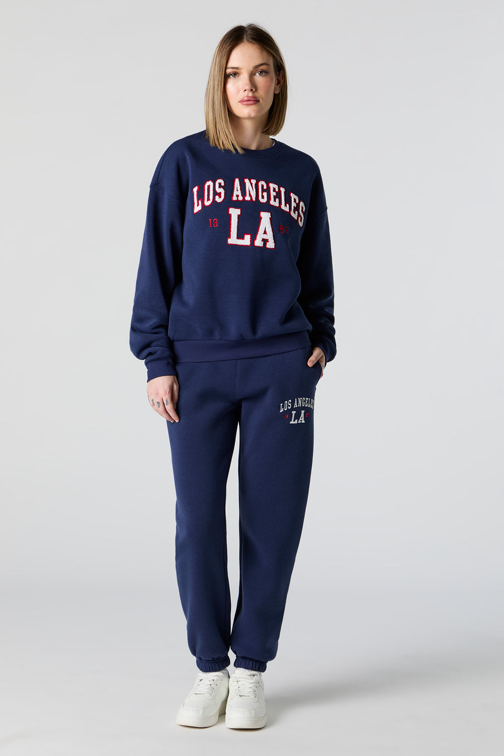 Los Angeles Embroidered Fleece Everyday Jogger Los Angeles Embroidered Fleece Everyday Jogger 1