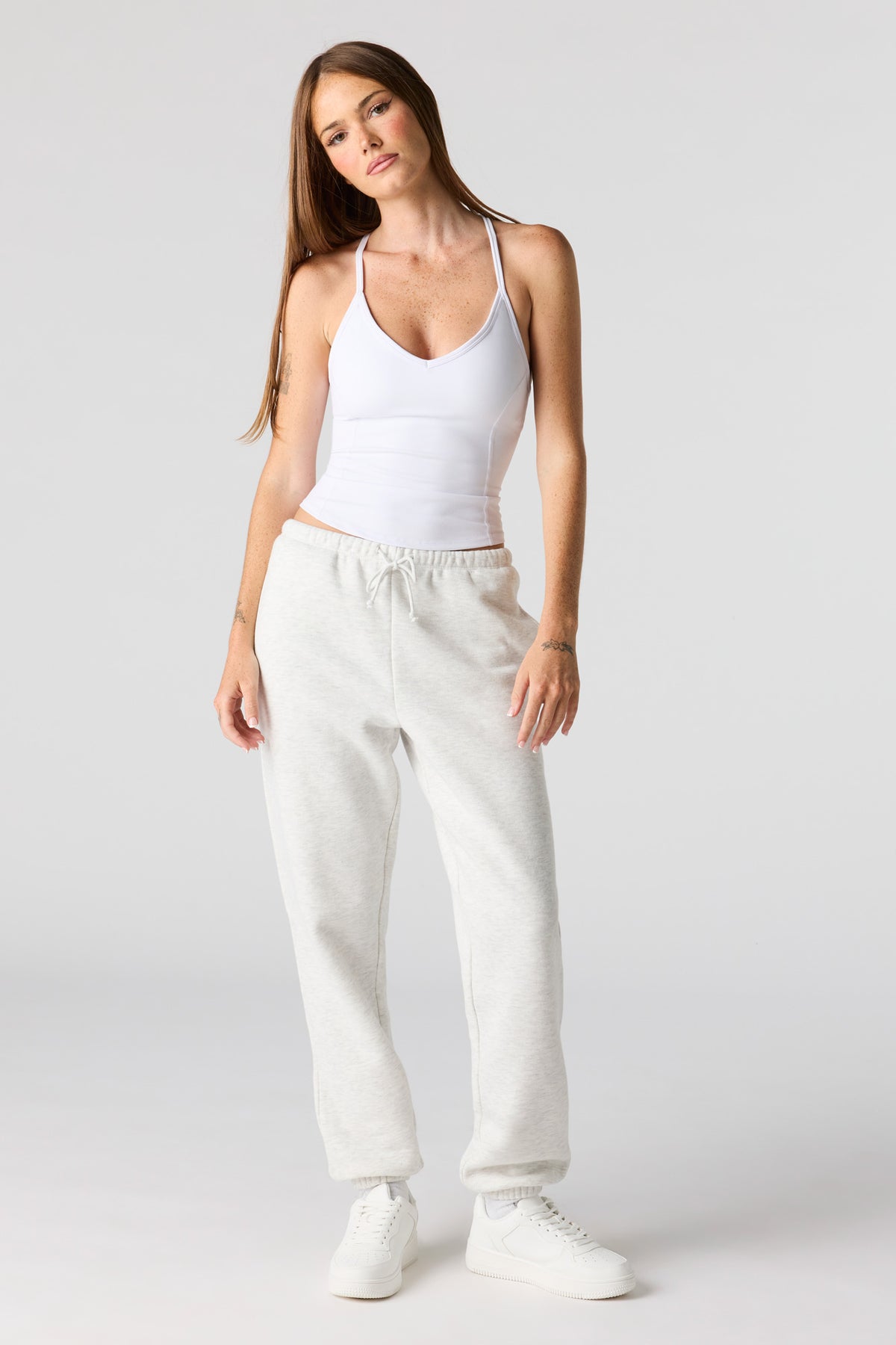 Luxe Fleece Jogger - Light Grey