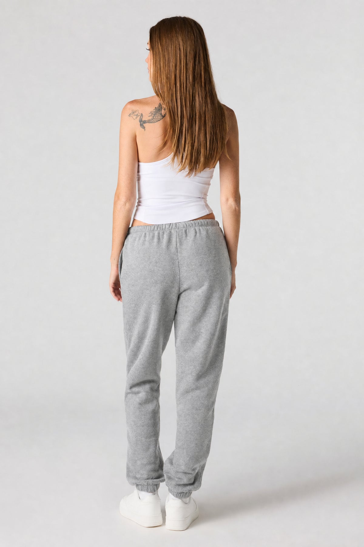 Alt View 3. Luxe Fleece Jogger - Grey Blue