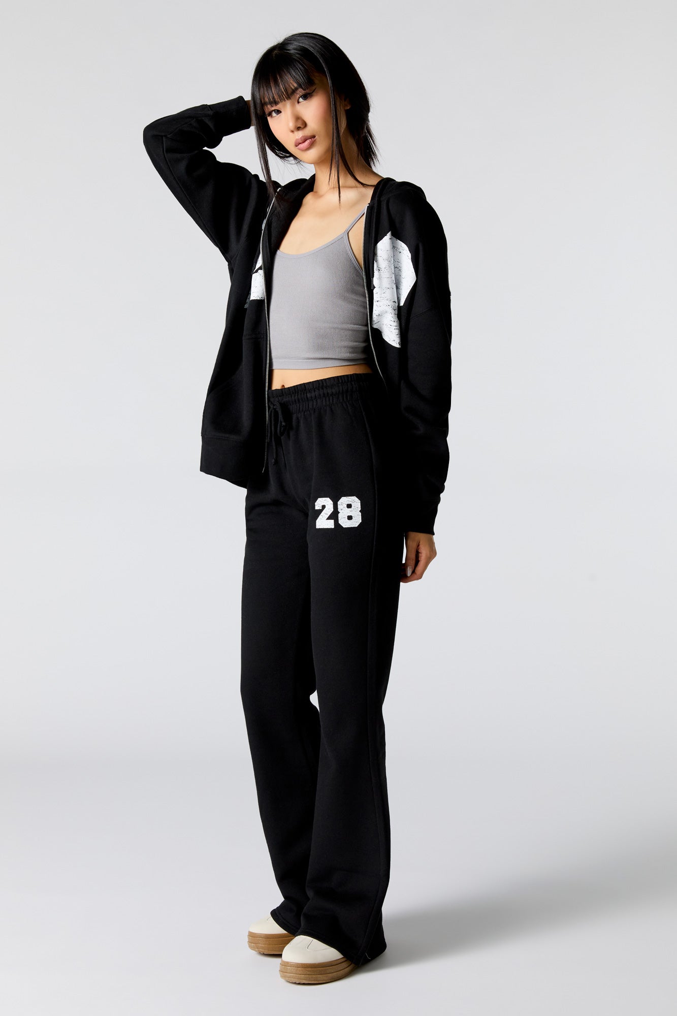 Graphic Fleece Flare Sweatpant