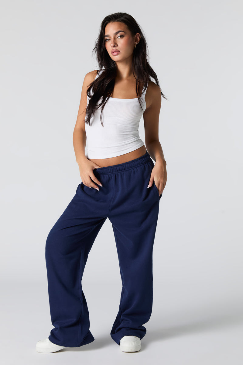 Wide Leg Fleece Sweatpant