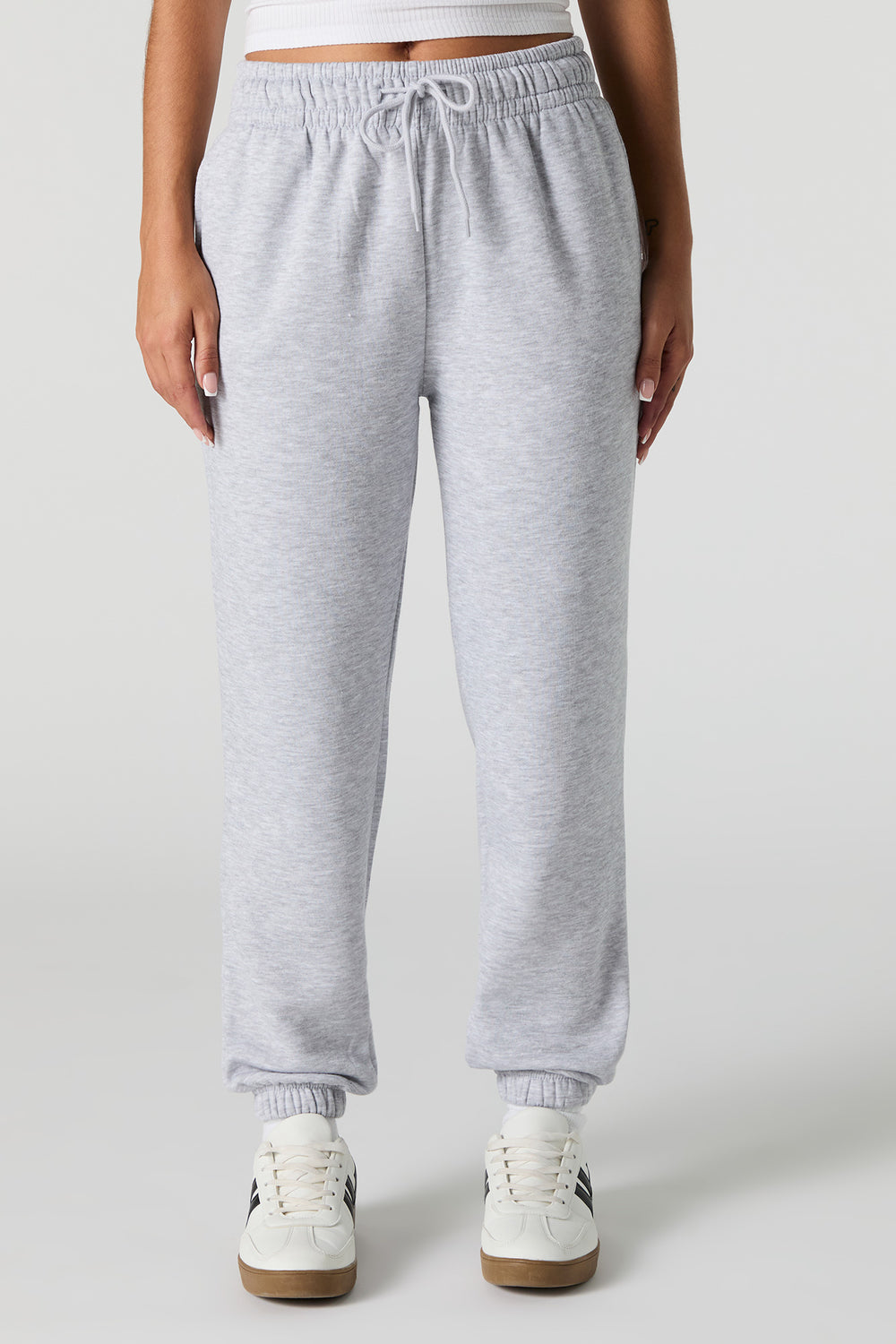 High Rise Solid Fleece Jogger High Rise Solid Fleece Jogger 6