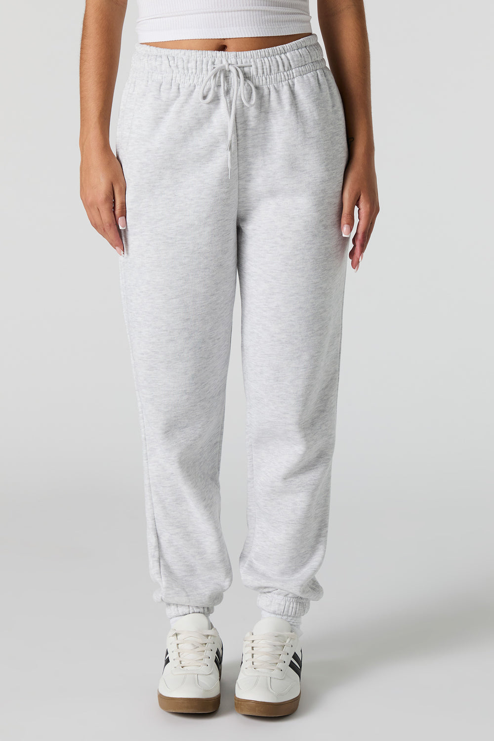 High Rise Solid Fleece Jogger High Rise Solid Fleece Jogger 9